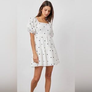 Rails Selene floral embroidered seersucker dress